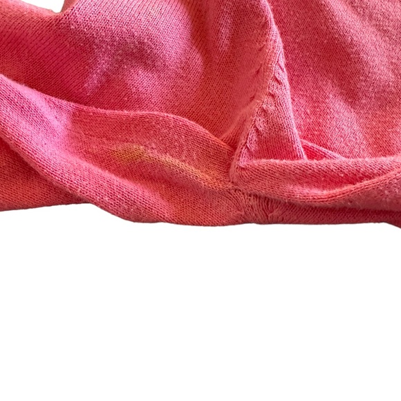 Zara Women’s Pink V Neck Long Sleeve Lightweight Fitted Sweater Size Small - Picture 3 of 6